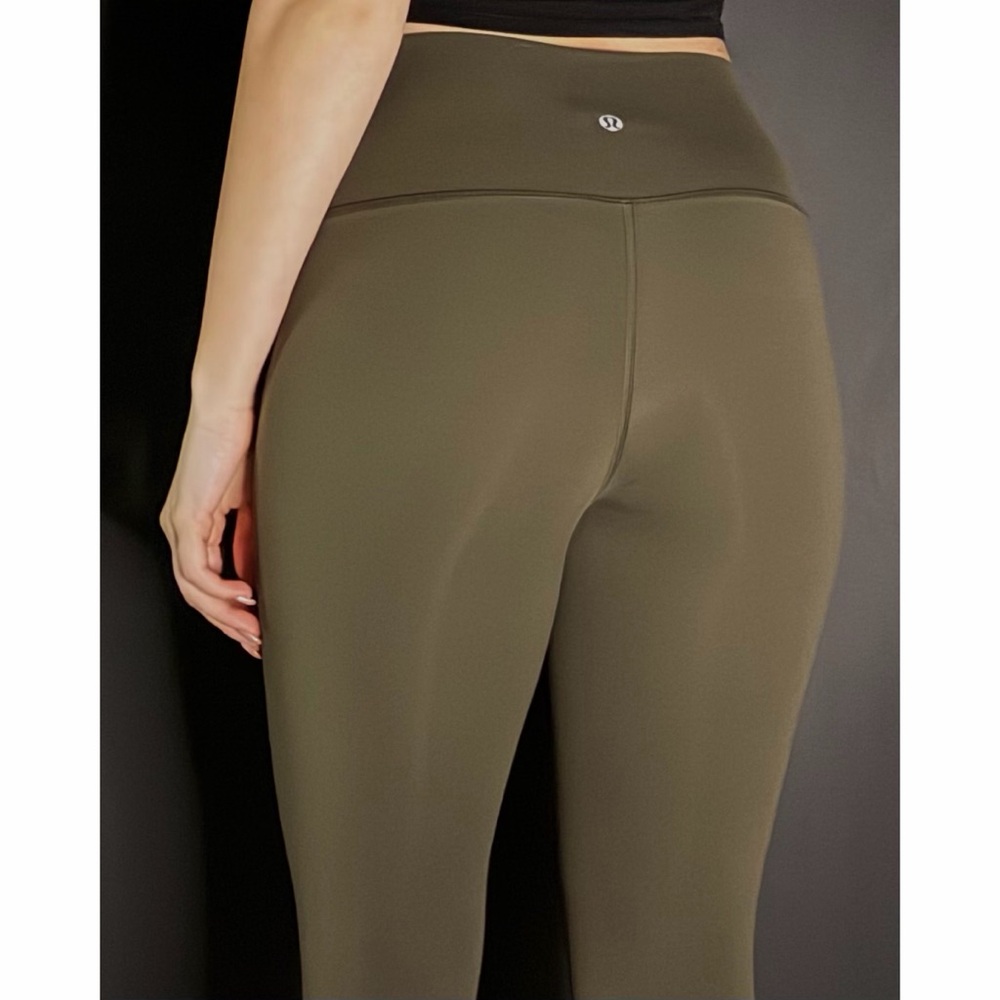 Lululemon High-Waist Olive Green Align Leggings